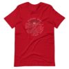 Da Vinci Social Distance – Red – Team Wrong – Short-Sleeve Unisex T-Shirt - Image 2